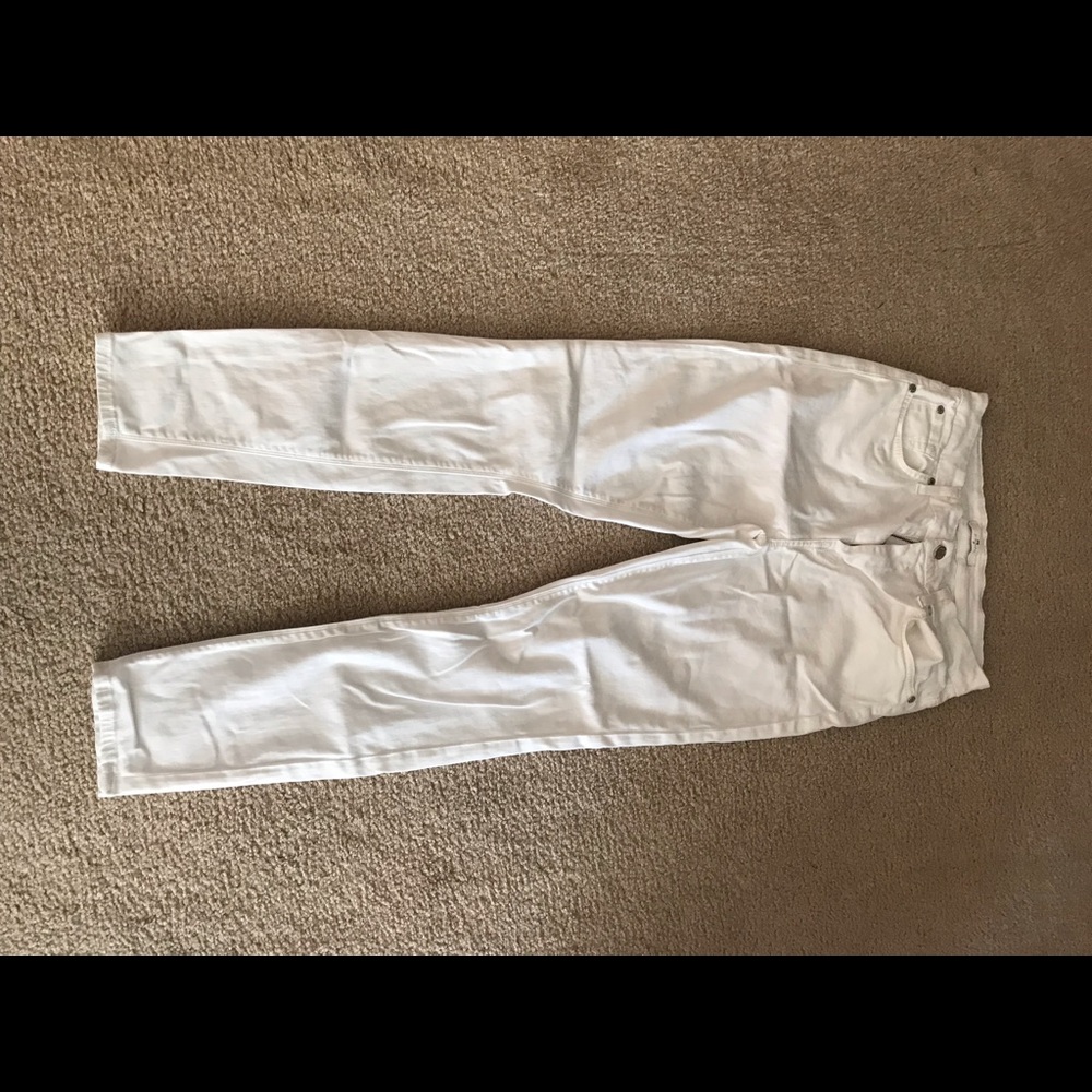 High waist seven for all mankind white pants